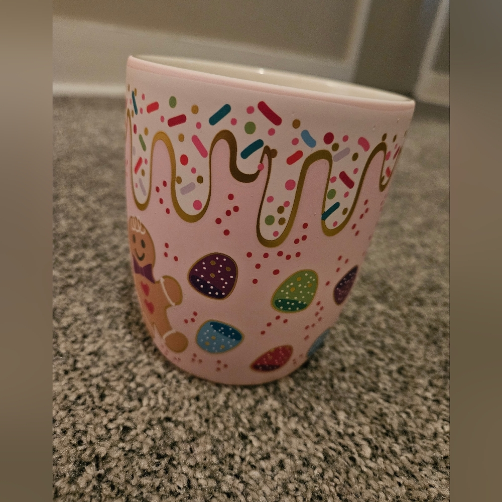 Gingerbread Man Pink Mug With Candy Treats Peppermint & Pine - Picture 3 of 3